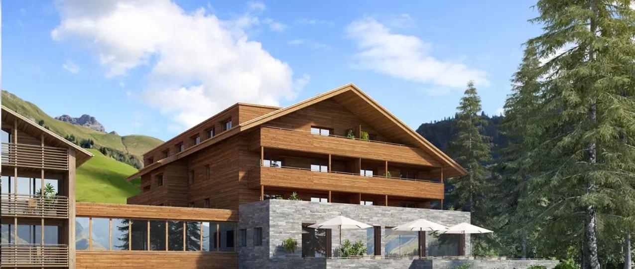 Alpinresortarlberg 1495 - Garni - Fruhstuck In Der Suite Schröcken Esterno foto